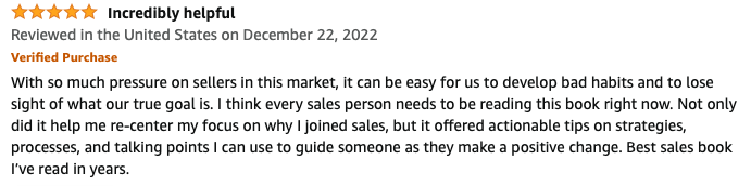Amazon review